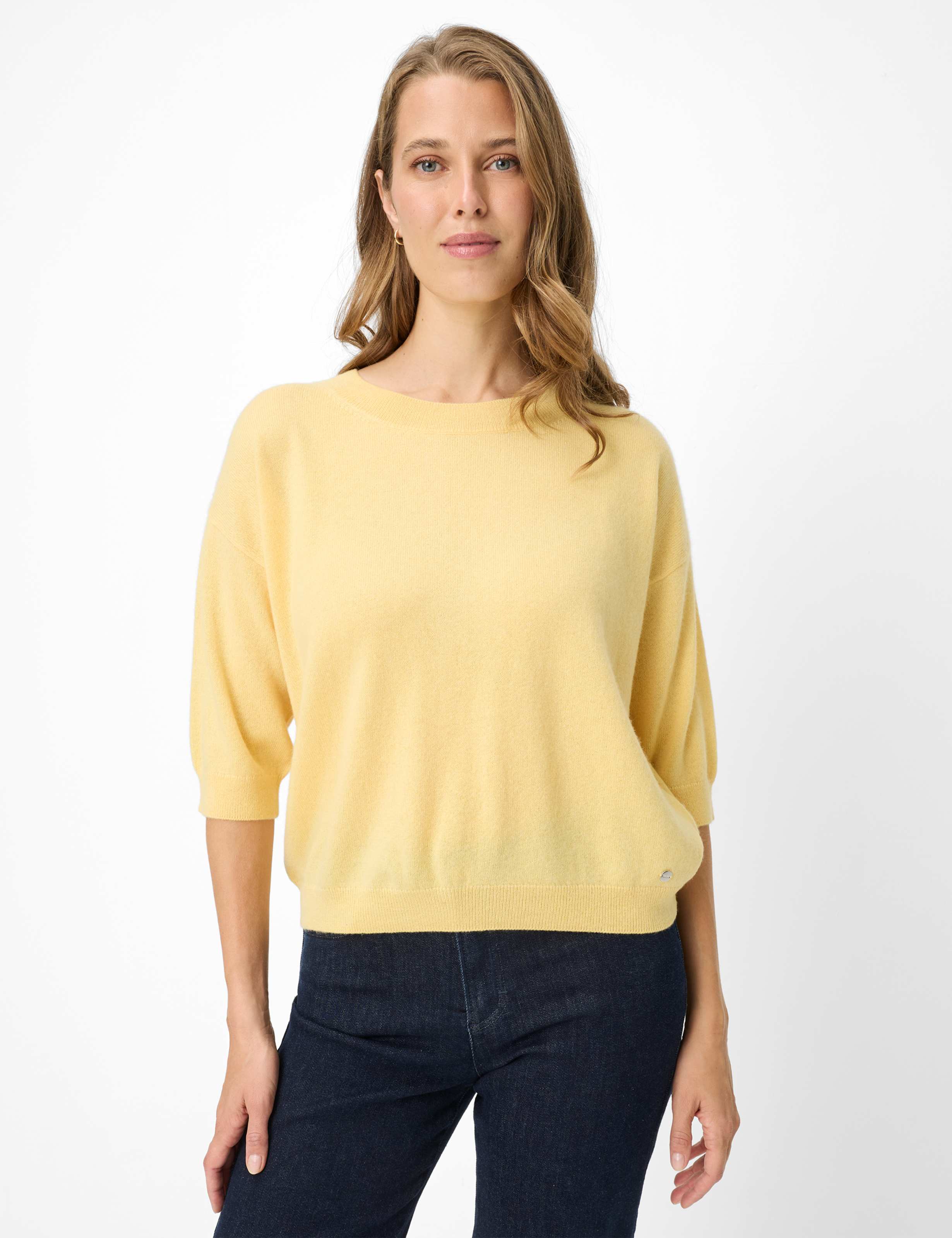 Brax Damen Pullover Style LISA, gelb, Gr. 42