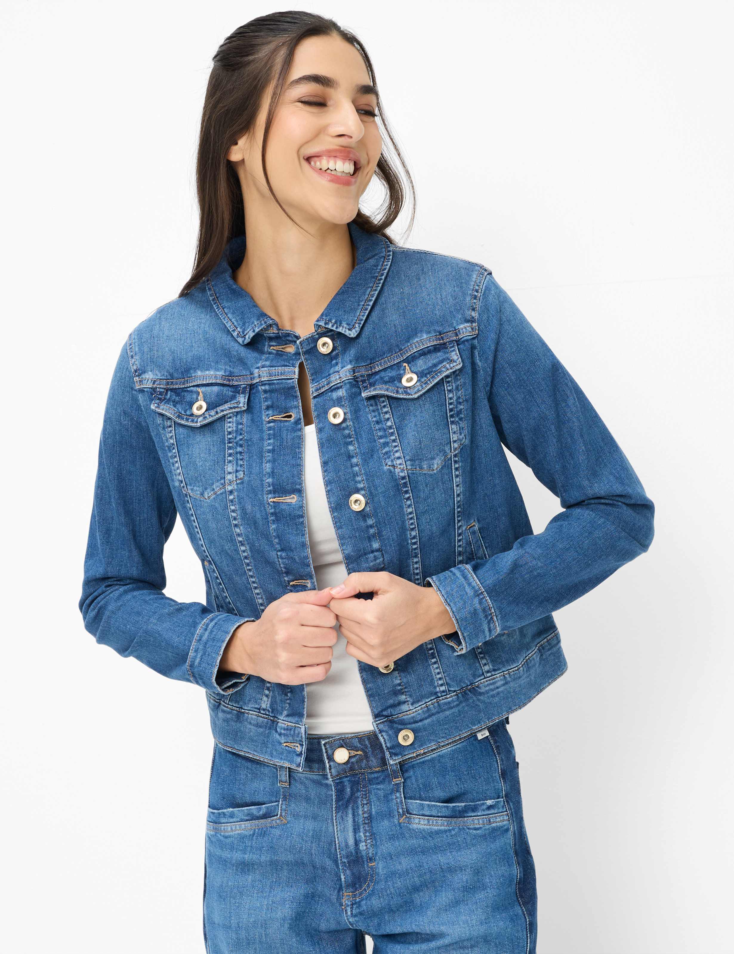 Brax Damen Jeans Style MIAMI, denim blau, Gr. 40