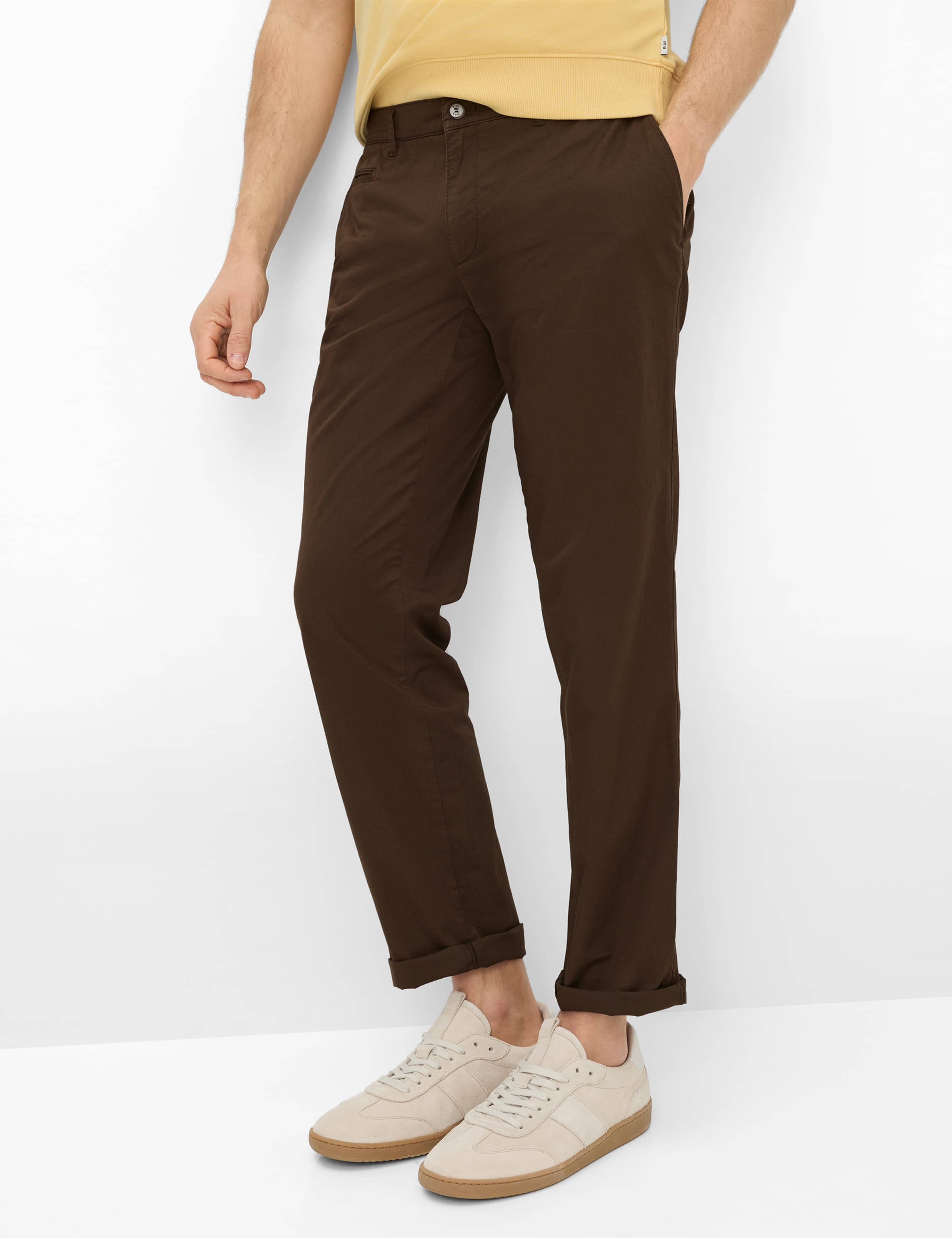 Brax Herren Chino Style FABIO CHOCOLATE, dunkelbraun, Gr. 34/38