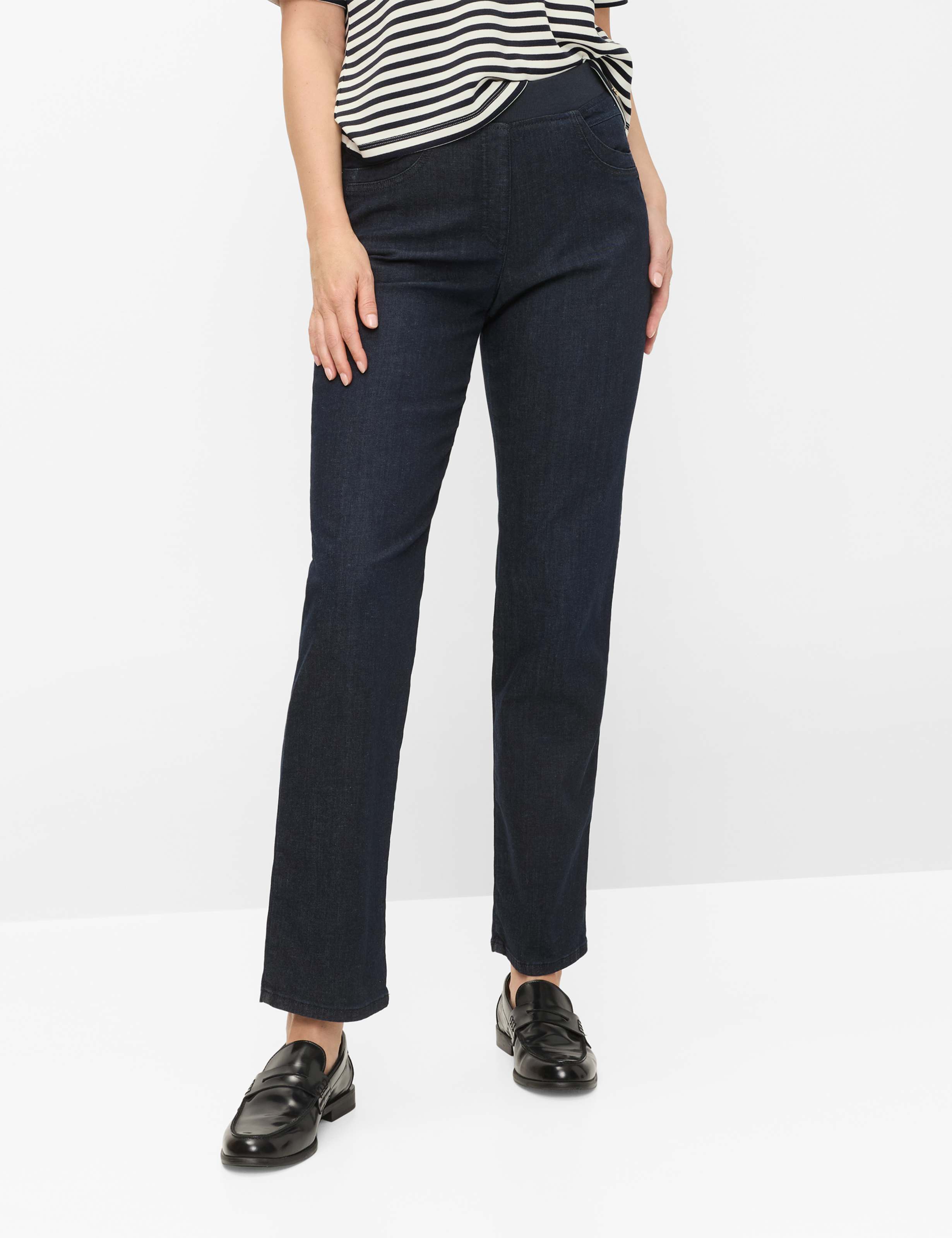 Raphaela by Brax Damen Five-Pocket-Hose Style CARINA FUN DARK BLUE SLIGHTLY USED, denim dunkelblau, Gr. 36