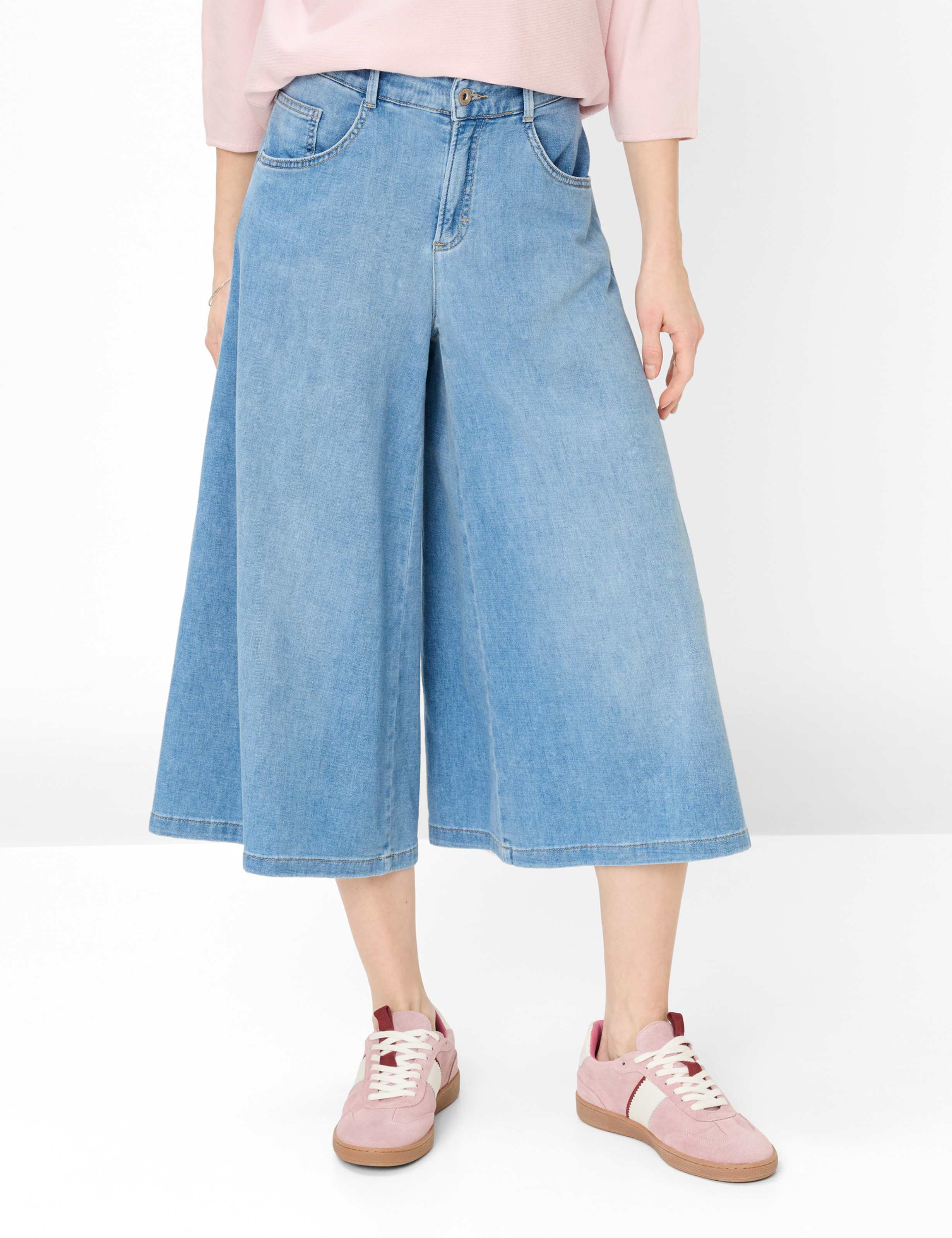 Brax Damen Hose Style MELLI S USED LIGHT BLUE, hellblau, Gr. 44L