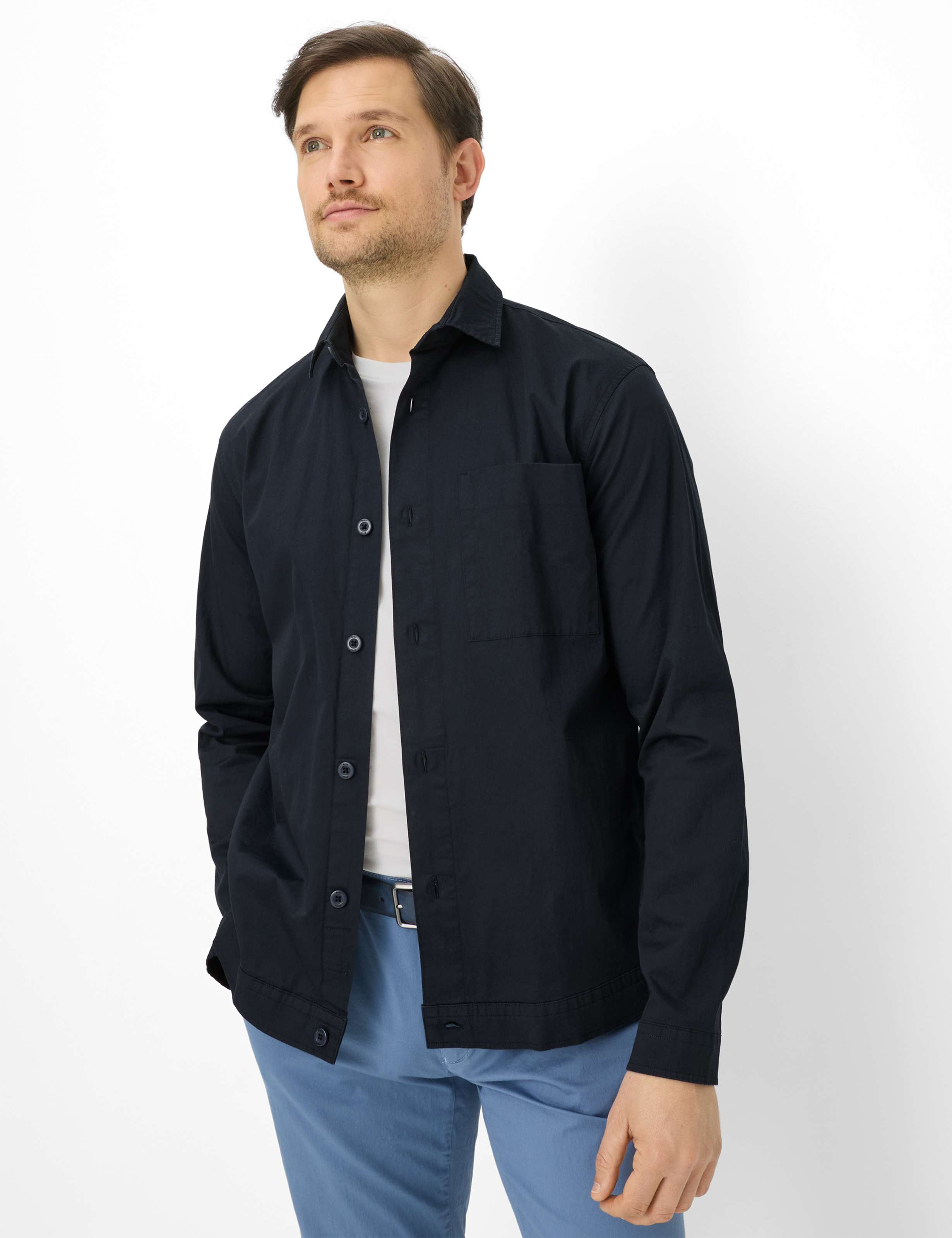 Brax Herren Overshirt Style KAY navy, dunkelblau, Gr. XL