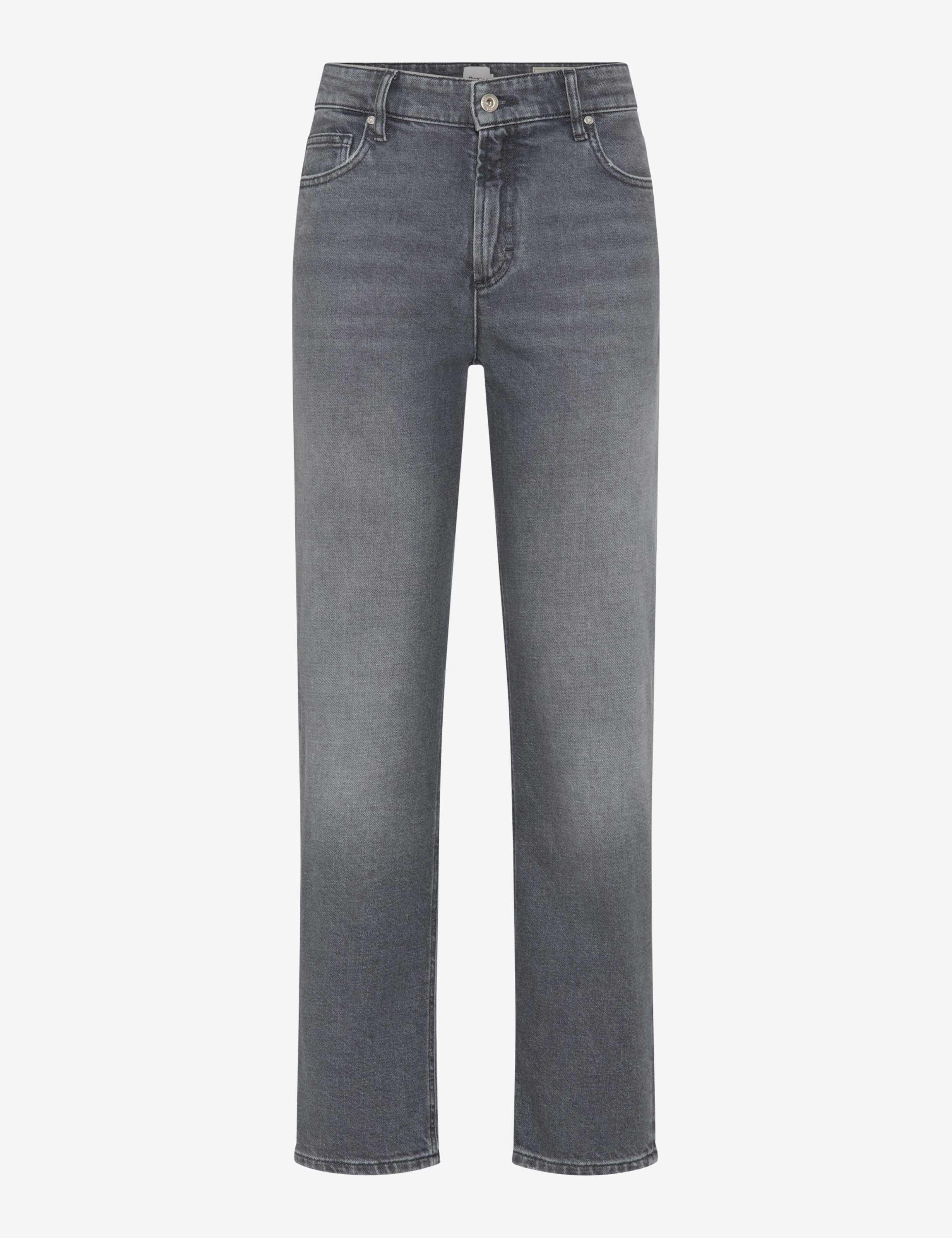 Brax Damen Five-Pocket-Hose Style MADISON S USED LIGHT GREY, denim hellgrau, Gr. 34