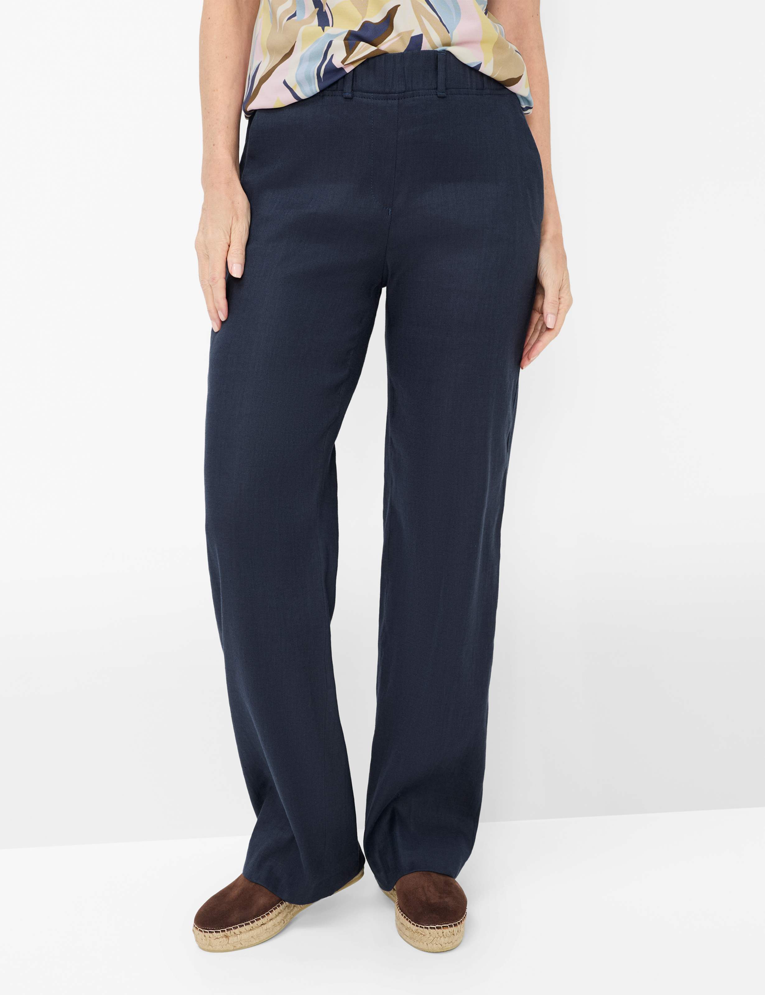 Raphaela by Brax Damen Marlenehose Style PAM FLARED NAVY, dunkelblau, Gr. 40