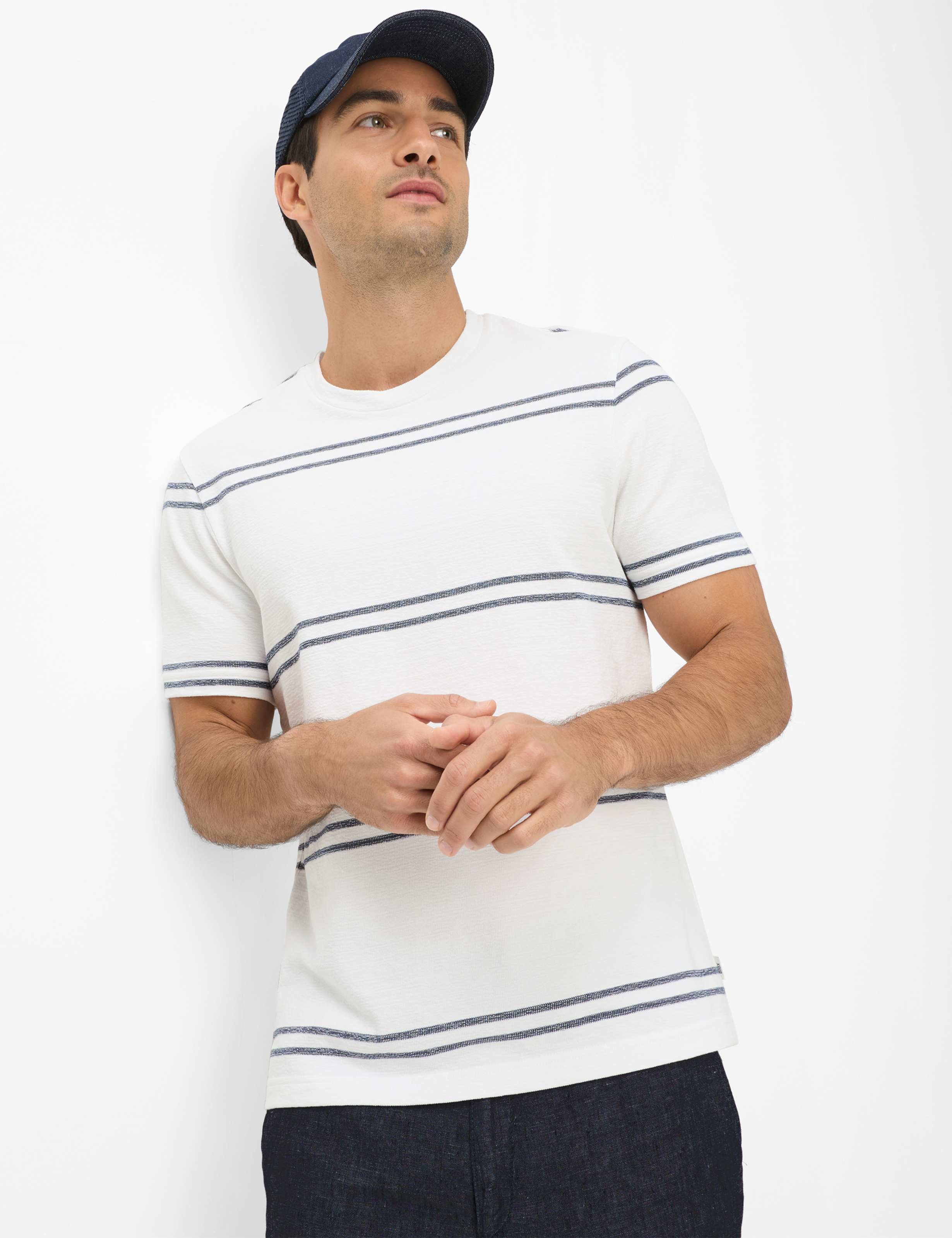 Brax Herren Shirt Style TAYLOR white, weiß, Gr. XL