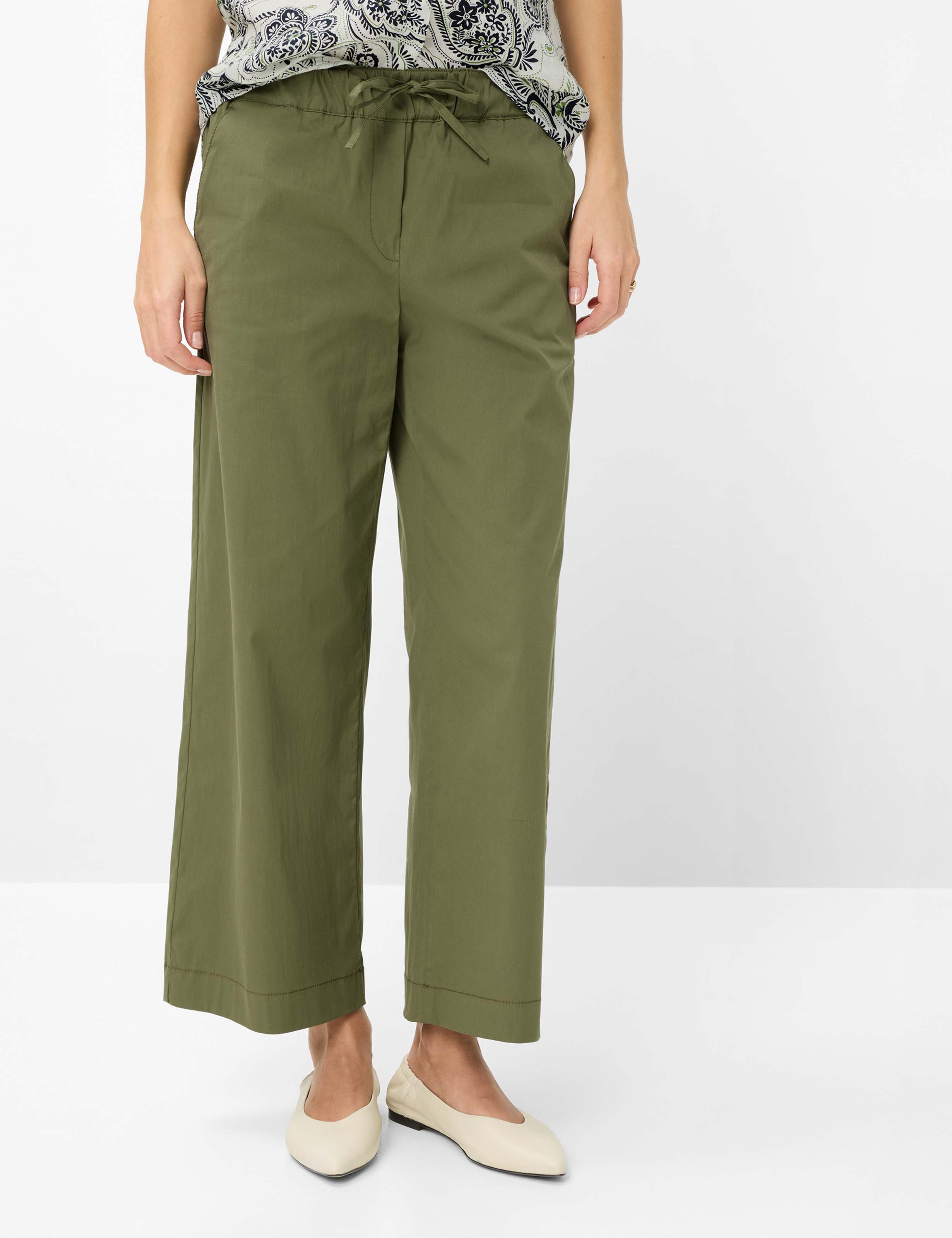 Brax Damen Culotte Style MAINE S OLIVINE Grün Oliv, grün - oliv, Gr. 46K