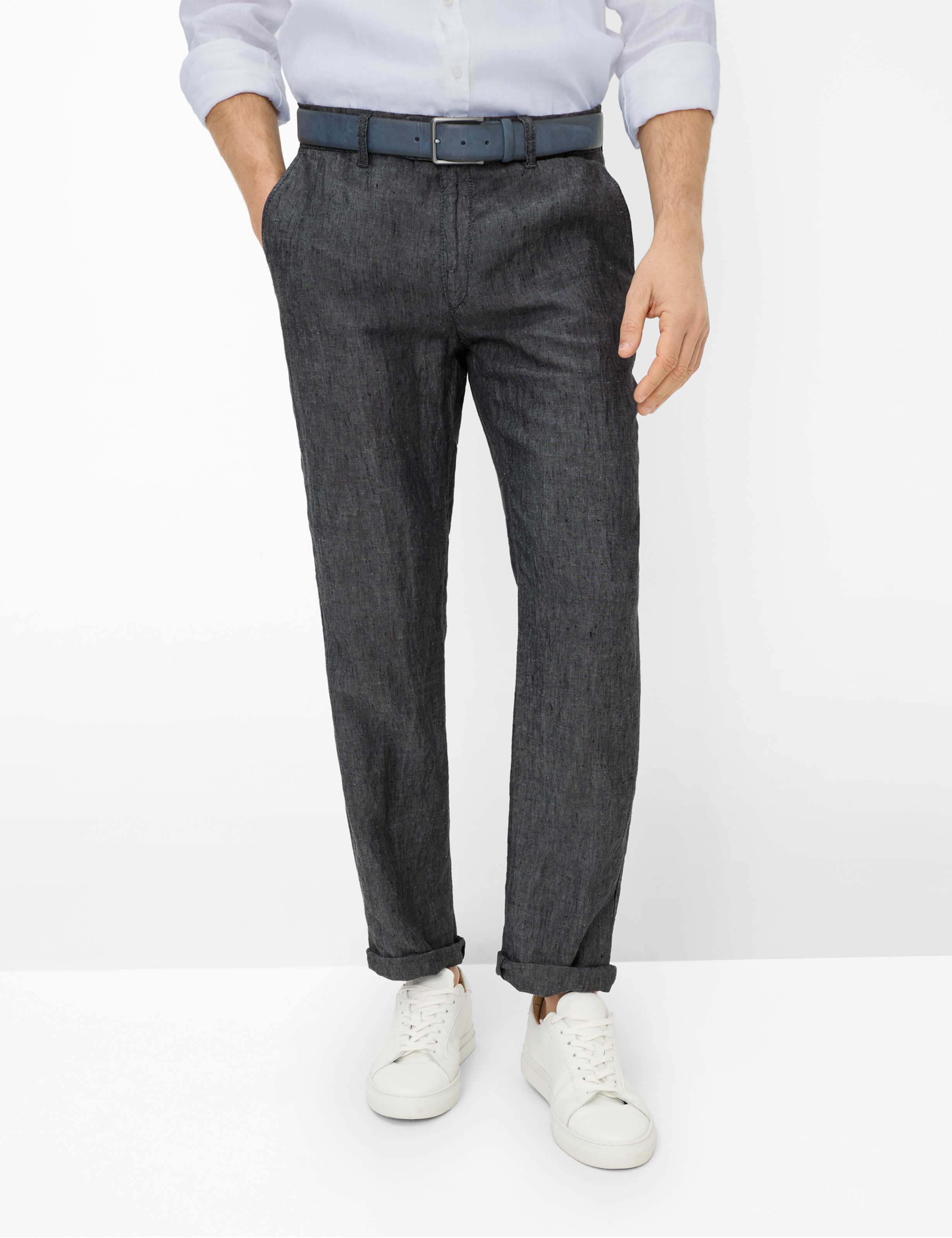 Brax Herren Chino Style EVANS GRAPHIT, dunkelgrau, Gr. 52