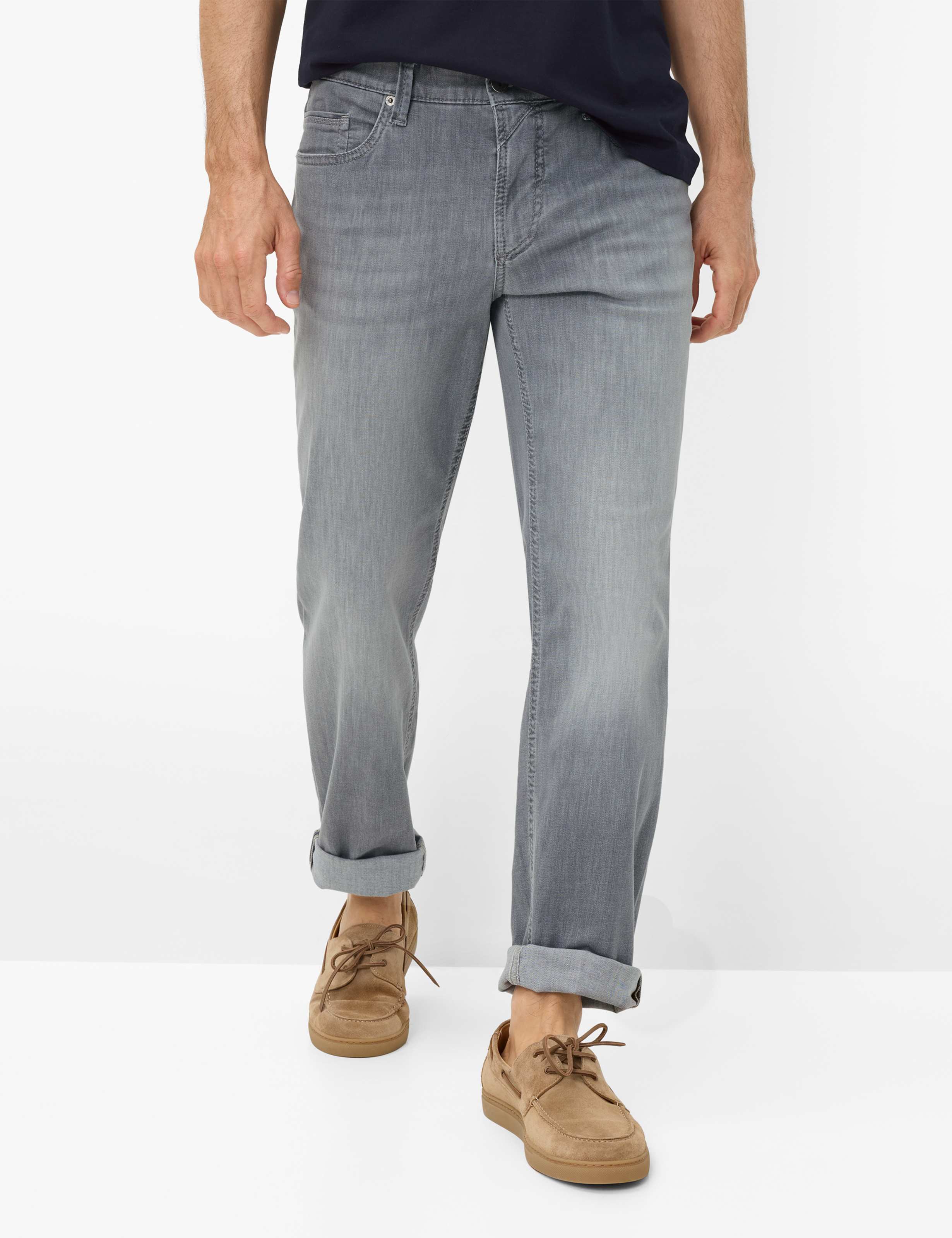 Eurex by Brax Herren Five-Pocket-Hose Style LUKE GREY, denim grau, Gr. 28