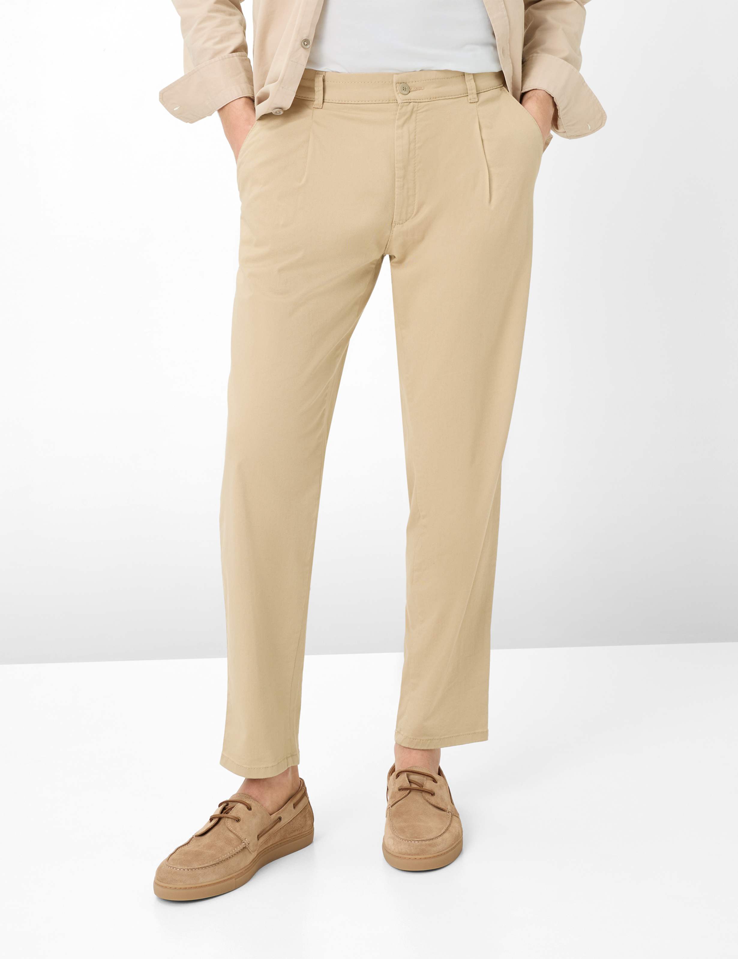 Brax Herren Chino Style TINO CANVAS, hellbeige, Gr. 36/30