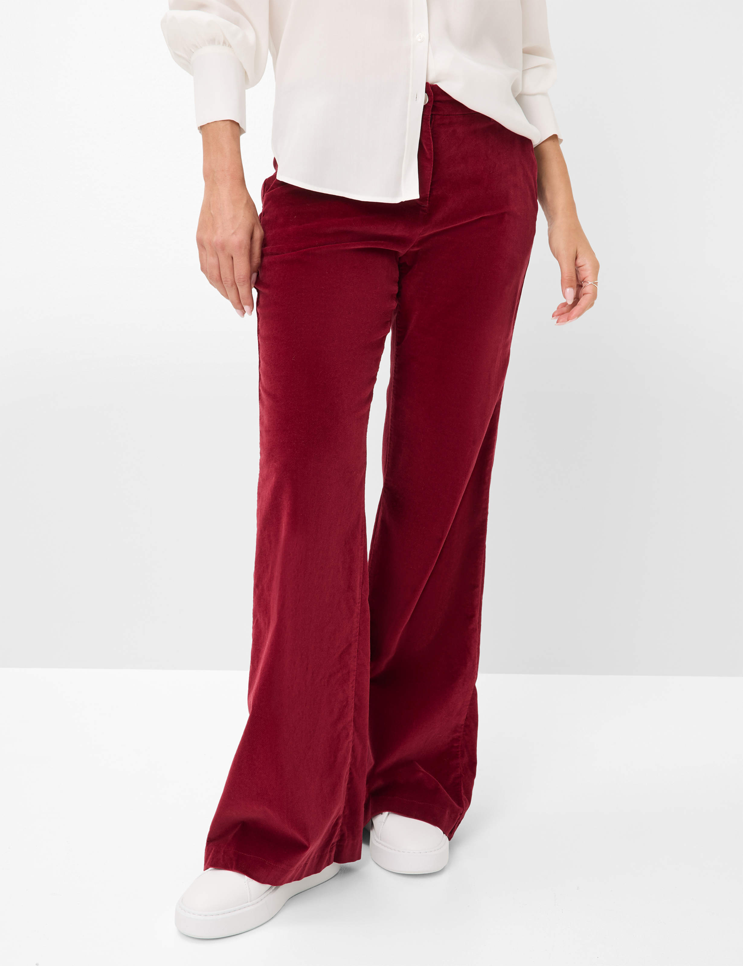 Brax Damen Palazzohose Style MAINE MULBERRY, dunkelrot, Gr. 34K
