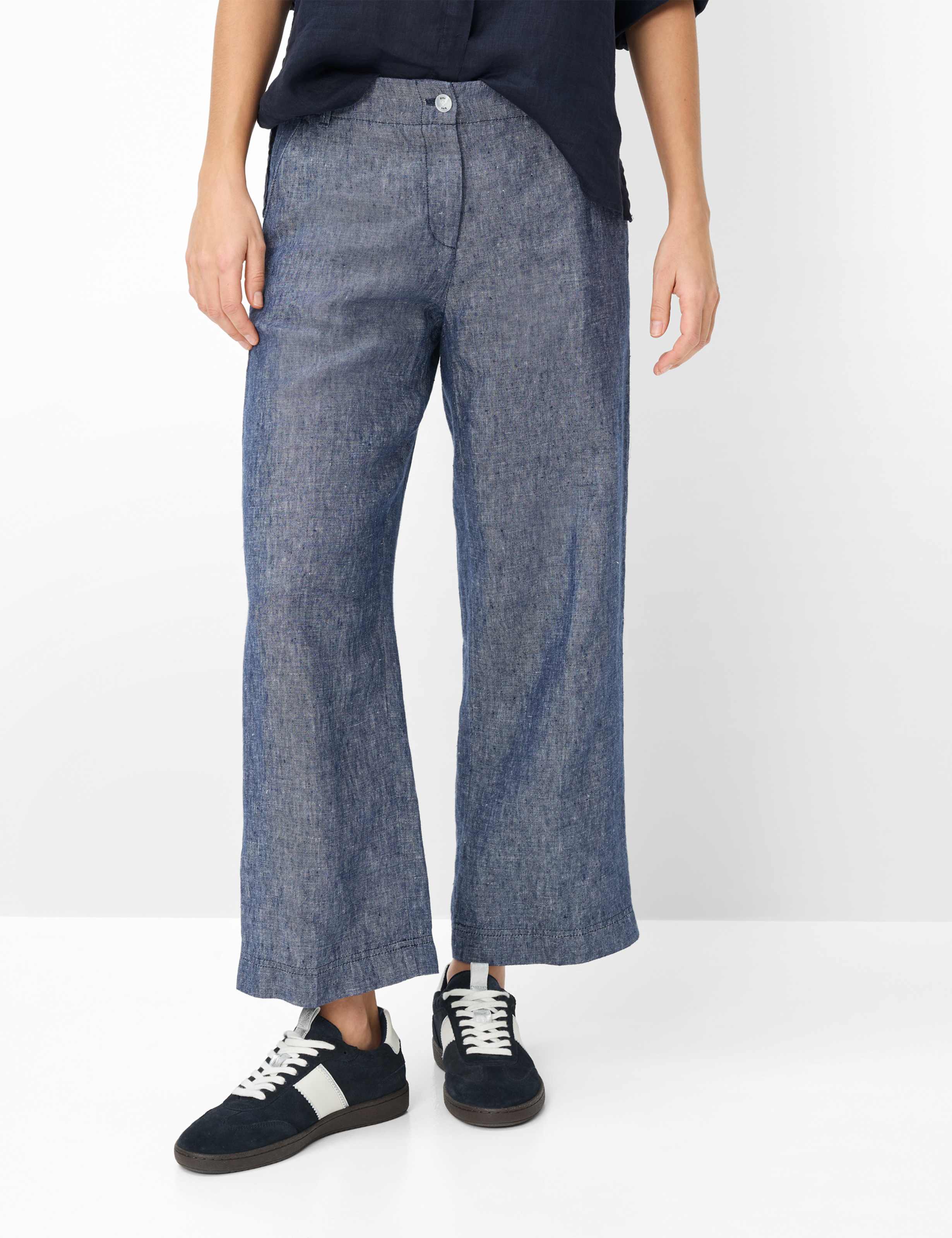 Brax Damen Culotte Style MAINE S INDIGO MOOD, Blau, Gr. 34K